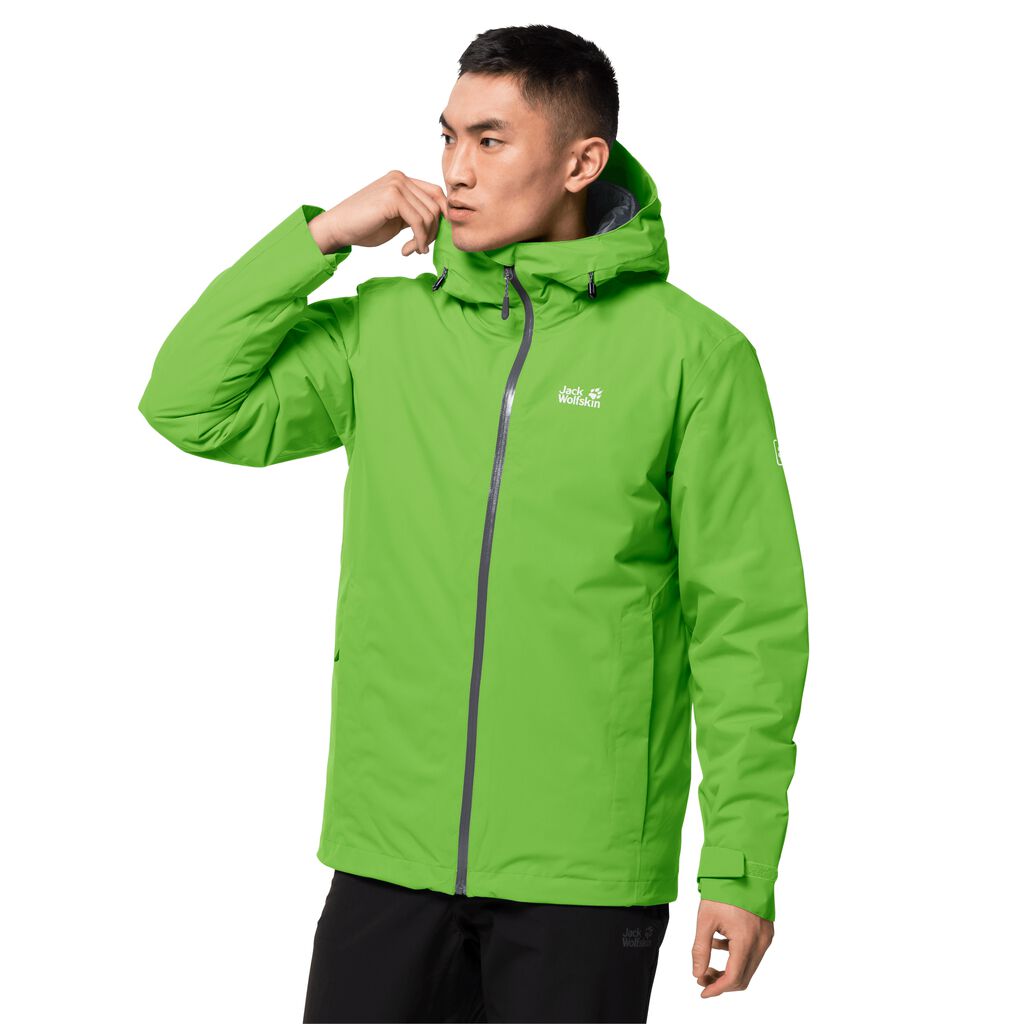 Jack Wolfskin ARGON STORM Férfi Télikabát Zöld - QRMOZA-589